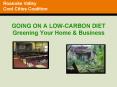 GOING ON A LOWCARBON DIET Greening Your Home PowerPoint PPT Presentation
