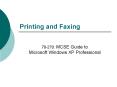 Printing and Faxing PowerPoint PPT Presentation