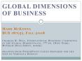 Global Dimensions of Business PowerPoint PPT Presentation