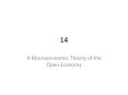A Macroeconomic Theory of the Open Economy PowerPoint PPT Presentation