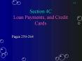 Section 4C Loan Payments, and Credit Cards PowerPoint PPT Presentation