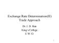 Exchange Rate DeterminationII Trade Approach PowerPoint PPT Presentation
