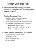 Foreign Exchange Risk PowerPoint PPT Presentation