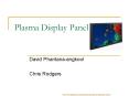 Plasma Display Panel PowerPoint PPT Presentation