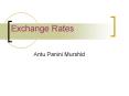 Exchange Rates PowerPoint PPT Presentation