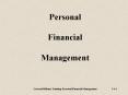 Personal Financial Management PowerPoint PPT Presentation