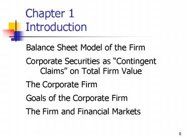 Chapter 1 Introduction