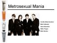 Metrosexual Mania PowerPoint PPT Presentation