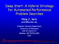 Deep Start: A Hybrid Strategy for Automated Performance Problem Searches PowerPoint PPT Presentation
