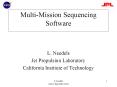 MultiMission Sequencing Software PowerPoint PPT Presentation