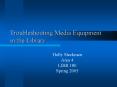 Troubleshooting Media Equipment in the Library PowerPoint PPT Presentation