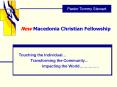 New Macedonia Christian Fellowship PowerPoint PPT Presentation