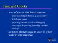 Time and Clocks PowerPoint PPT Presentation