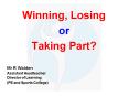 Winning, Losing PowerPoint PPT Presentation