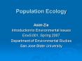 Population Ecology PowerPoint PPT Presentation