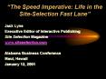 The Speed Imperative: Life in the SiteSelection Fast Lane PowerPoint PPT Presentation