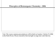 Principles of Bioinorganic Chemistry - 2004