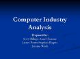Computer Industry Analysis PowerPoint PPT Presentation