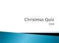 Christmas Quiz PowerPoint PPT Presentation