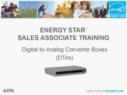 ENERGY STAR SALES ASSOCIATE TRAINING