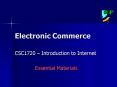 Electronic Commerce PowerPoint PPT Presentation