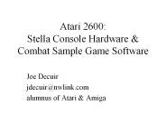Atari 2600: Stella Console Hardware