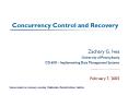 Concurrency Control and Recovery PowerPoint PPT Presentation