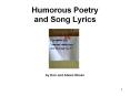 Humorous Poetry and Song Lyrics PowerPoint PPT Presentation