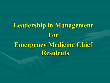 Leadership in Management