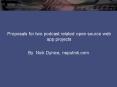 Proposals for two podcast related open source web app projects PowerPoint PPT Presentation