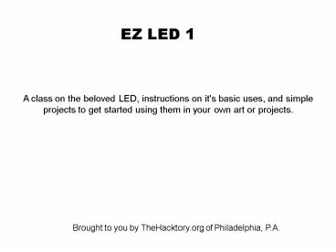 EZ LED 1