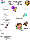 Dora The Explorer Scavenger Hunt PowerPoint PPT Presentation