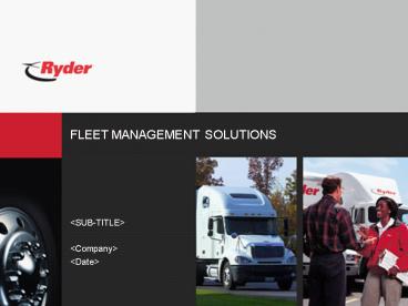 FLEET MANAGEMENT SOLUTIONS