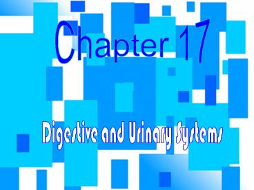 Digestive and Urinary Systems