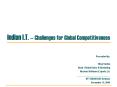 Indian I.T. Challenges for Global Competitiveness PowerPoint PPT Presentation
