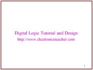 Digital Logic Tutorial and Design
