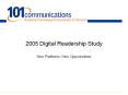 2005 Digital Readership Study PowerPoint PPT Presentation