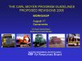 THE CARL MOYER PROGRAM GUIDELINES PROPOSED REVISIONS 2005