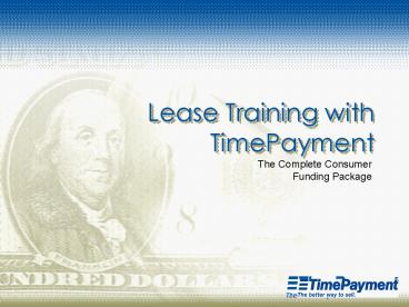 Lease Training with TimePayment