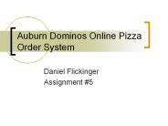 Auburn Dominos Online Pizza Order System