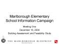 Marlborough Elementary School Information Campaign PowerPoint PPT Presentation