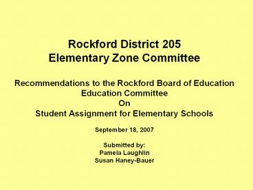Rockford District 205