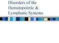 Disorders of the Hematopoietic PowerPoint PPT Presentation