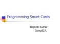 Programming Smart Cards PowerPoint PPT Presentation