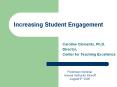 Increasing Student Engagement PowerPoint PPT Presentation