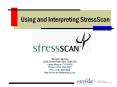 Using and Interpreting StressScan PowerPoint PPT Presentation