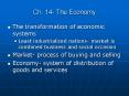 Ch. 14 The Economy PowerPoint PPT Presentation