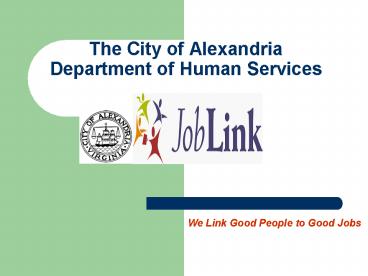The City of Alexandria Department of Human Services