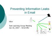 Preventing Information Leaks in Email