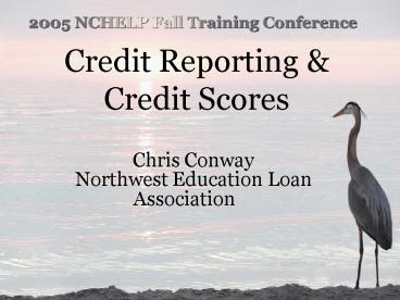 Credit Reporting